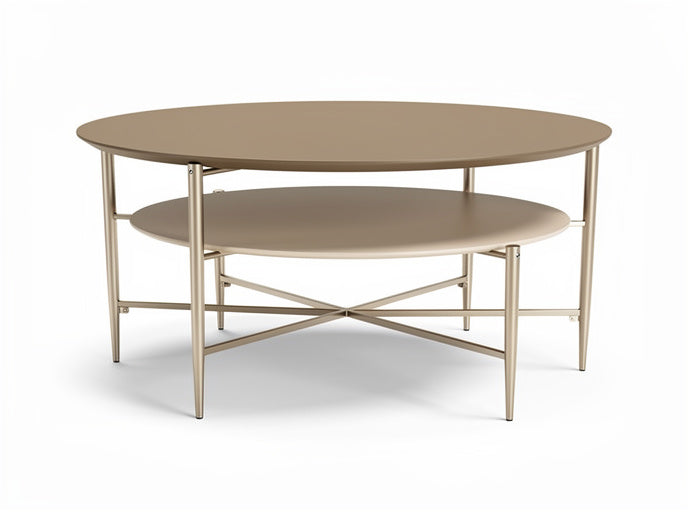 **Technische Titel in het Nederlands: Ondersteboven en Modern Design Salontafel met Dubbele Plank**