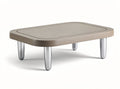 **Technische titel in het Nederlands: Modern vierkant salontafel van hout met metalen poten**